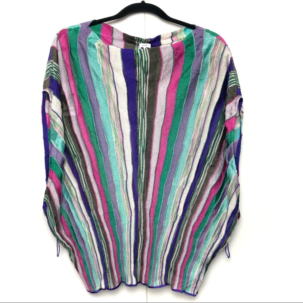 M Missoni Vertical Stripe Dolman Sleeve Top NWT
